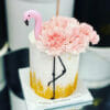 Set of Cake and Flowers in Flamingo Style - Image 2