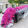 24' Setting Table With Cascade Flowers