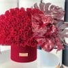 X Large Flowers Bouquet in all Red