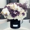 Medium Size White and Purple Arrangement
