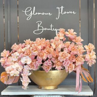Large Size Arrangment in shades of sunset