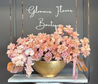 Large Size Arrangment in shades of sunset