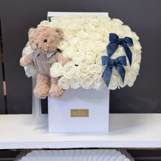 Mr. Teddy bear Arrangment in Large size